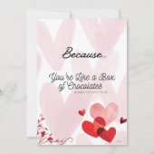 Flat Invitation, Size: 5" x 7", Paper: Signature M 招待状 (裏面)