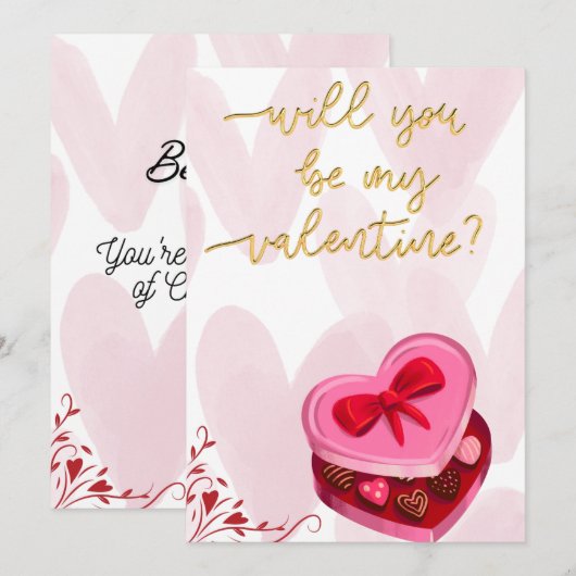 Flat Invitation, Size: 5" x 7", Paper: Signature M 招待状 (正面/裏面)