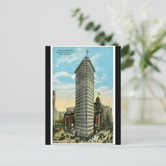 Flat Iron Building. Broadway and Fifth Ave. NYC ポストカード (スタンド正面)