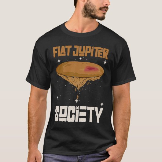 Flat Jupiter Society   Jupiter Planet  1 Tシャツ (正面)