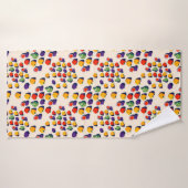 Flat lay pattern of figs bell peppers バスタオル (バスタオル)