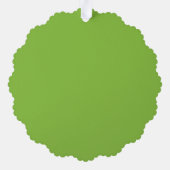 Flat Lime Green Background – School Texture オーナメントカード (裏面)