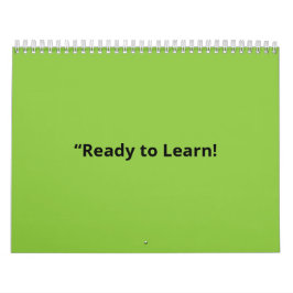 Flat Lime Green Background – School Texture カレンダー