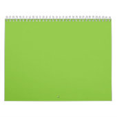 Flat Lime Green Background – School Texture カレンダー (カバー)