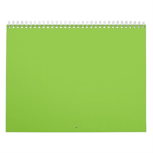 Flat Lime Green Background – School Texture カレンダー (カバー)