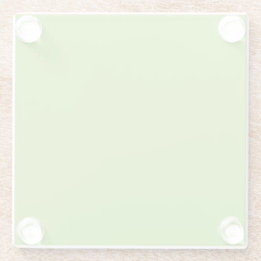 Flat Lime Green Background – School Texture ガラスコースター (裏面)