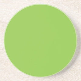 Flat Lime Green Background – School Texture コースター
