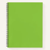 Flat Lime Green Background – School Texture ノートブック (正面)