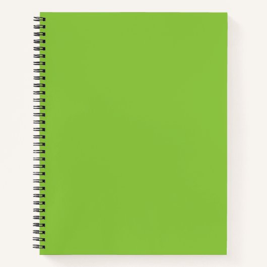 Flat Lime Green Background – School Texture ノートブック (正面)