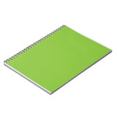 Flat Lime Green Background – School Texture ノートブック (左側)