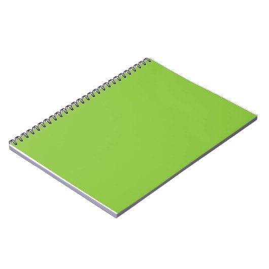 Flat Lime Green Background – School Texture ノートブック (左側)