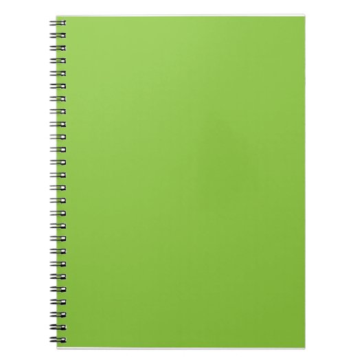 Flat Lime Green Background – School Texture ノートブック (正面)