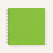 Flat Lime Green Background – School Texture ノートブック (正面)