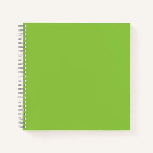Flat Lime Green Background – School Texture ノートブック (正面)