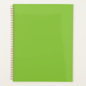 Flat Lime Green Background – School Texture プランナー手帳 (正面)