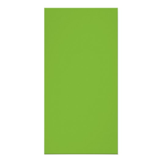 Flat Lime Green Background – School Texture ポスター (正面)