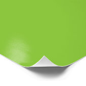Flat Lime Green Background – School Texture ポスター (コーナー)
