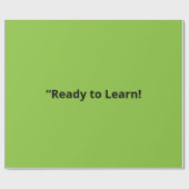 Flat Lime Green Background – School Texture ラッピングペーパー (フラット)