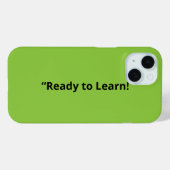 Flat Lime Green Background – School Texture Case-Mate iPhoneケース (裏面 (横))