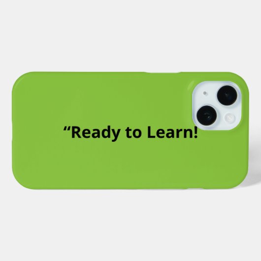 Flat Lime Green Background – School Texture Case-Mate iPhoneケース (裏面 (横))