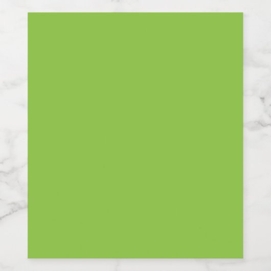 Flat Lime Green Background Texture  ワインラベル (シングルラベル)