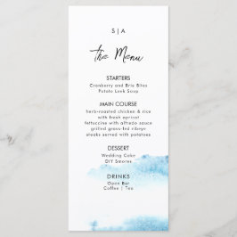 Flat Menu for a Modern Wedding.  メニュー