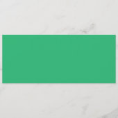 Flat Mint Green Background – Wedding Design プログラム (裏面)