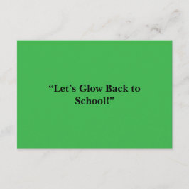 Flat Neon Green Background – School Texture エンクロージャーカード