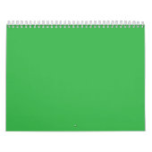 Flat Neon Green Background – School Texture カレンダー (カバー)