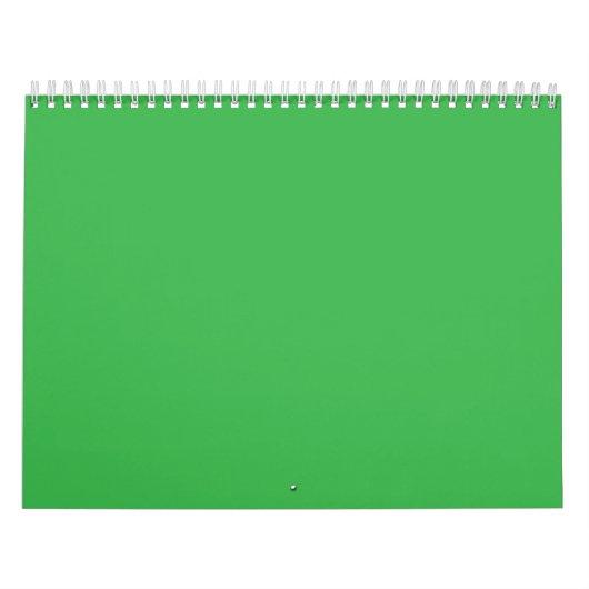Flat Neon Green Background – School Texture カレンダー (カバー)