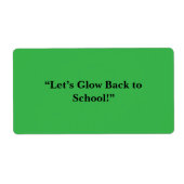 Flat Neon Green Background – School Texture ラベル (正面)