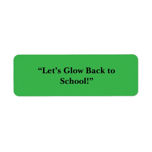 Flat Neon Green Background – School Texture ラベル (正面)