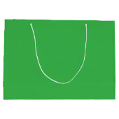 Flat Neon Green Background – School Texture ラージペーパーバッグ (裏面)