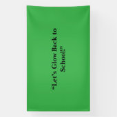 Flat Neon Green Background – School Texture 横断幕 (縦)