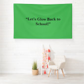 Flat Neon Green Background – School Texture 横断幕 (インサイチュ)