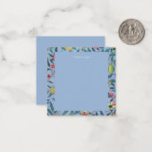 FLAT NOTCARD :ウィリアム・モリス「青ザクロ」 ノートカード (正面/裏面インサイチュ)