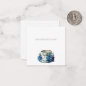 FLAT NOTCARD :ヴィンテージ・チーカップPOST-ITに関する注意 ノートカード (正面/裏面インサイチュ)