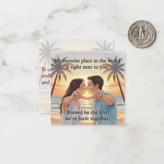 Flat Note Card ノートカード (正面/裏面インサイチュ)