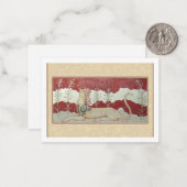 Flat Note Card with Minoan Grifon ノートカード (正面/裏面インサイチュ)