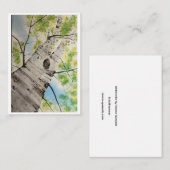 Flat Note Card with Original Watercolor  ノートカード (正面/裏面)