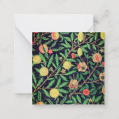 FLAT NOTECARD : WILLIAM MORRIS ; POMEGRANATES ノートカード (正面)