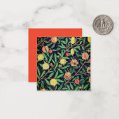 FLAT NOTECARD : WILLIAM MORRIS ; POMEGRANATES ノートカード (正面/裏面インサイチュ)