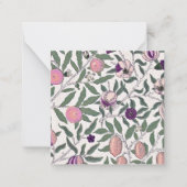 FLAT NOTECARD : WILLIAM MORRIS ; POMEGRANATES ノートカード (正面)