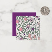 FLAT NOTECARD : WILLIAM MORRIS ; POMEGRANATES ノートカード (正面/裏面インサイチュ)
