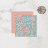FLAT NOTECARD : WILLIAM MORRIS ; POMEGRANATES ノートカード (正面/裏面インサイチュ)