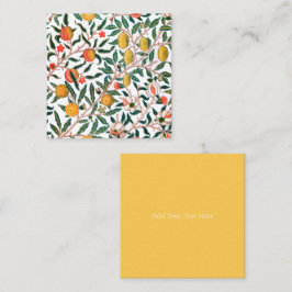 FLAT NOTECARD : WILLIAM MORRIS ; POMEGRANATES ノートカード
