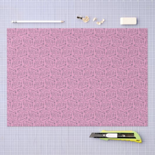 Flat Pack Skeleton - Pinkoween 薄葉紙 (クラフト)