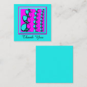 Flat Peace Signs Thank You Cards ノートカード (正面/裏面)