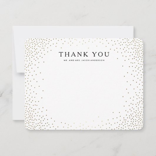 FLAT PHOTO THANK YOU Notecard ノートカード (正面)