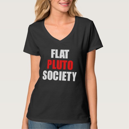 Flat Pluto Society Tシャツ (正面)